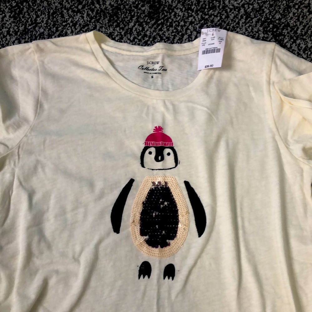 NWT J Crew Penguin Tee
